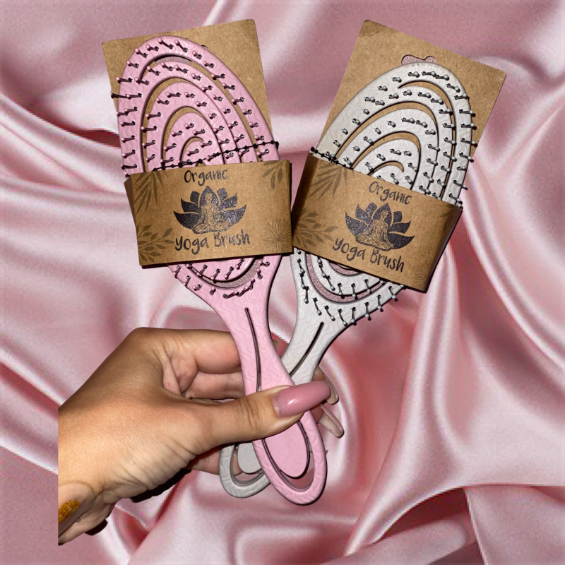 ORGANIC YOGA BRUSH-Dusty Pink