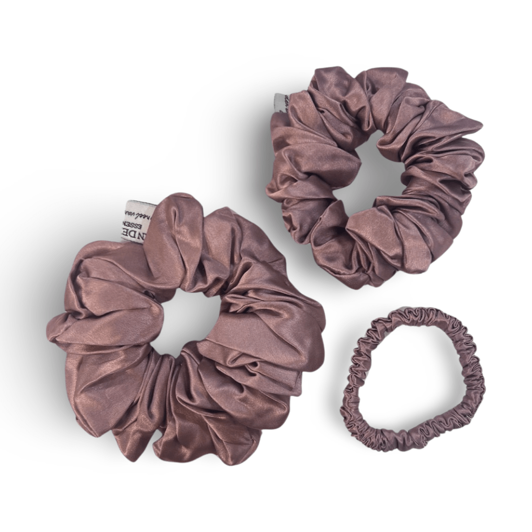 Luxury Silk Scrunchie • Dusty Lavender size M