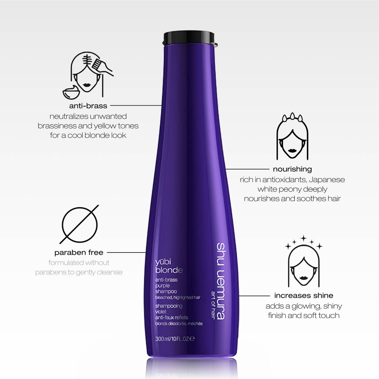 Shu Uemura Yubi Blonde Anti-brass Purple Shampoo