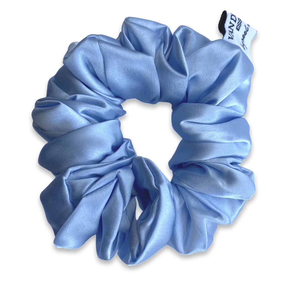 Luxury Silk Scrunchie • Light Blue size M