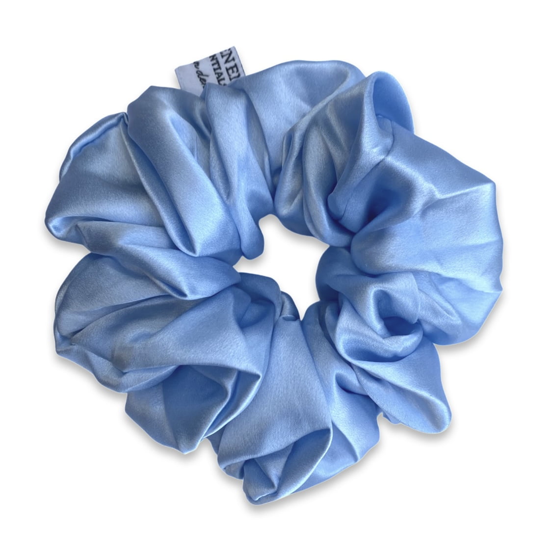 Luxury Silk Scrunchie • Light Blue size L